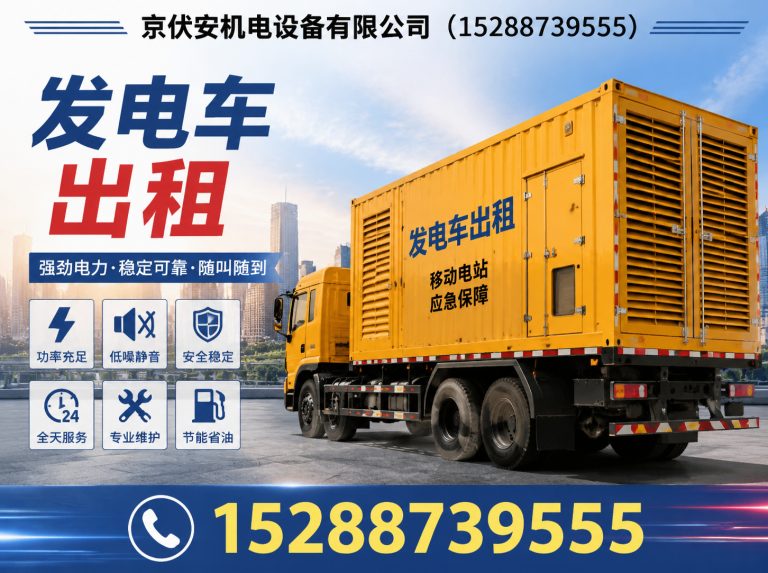 玉树发电车租赁展示图